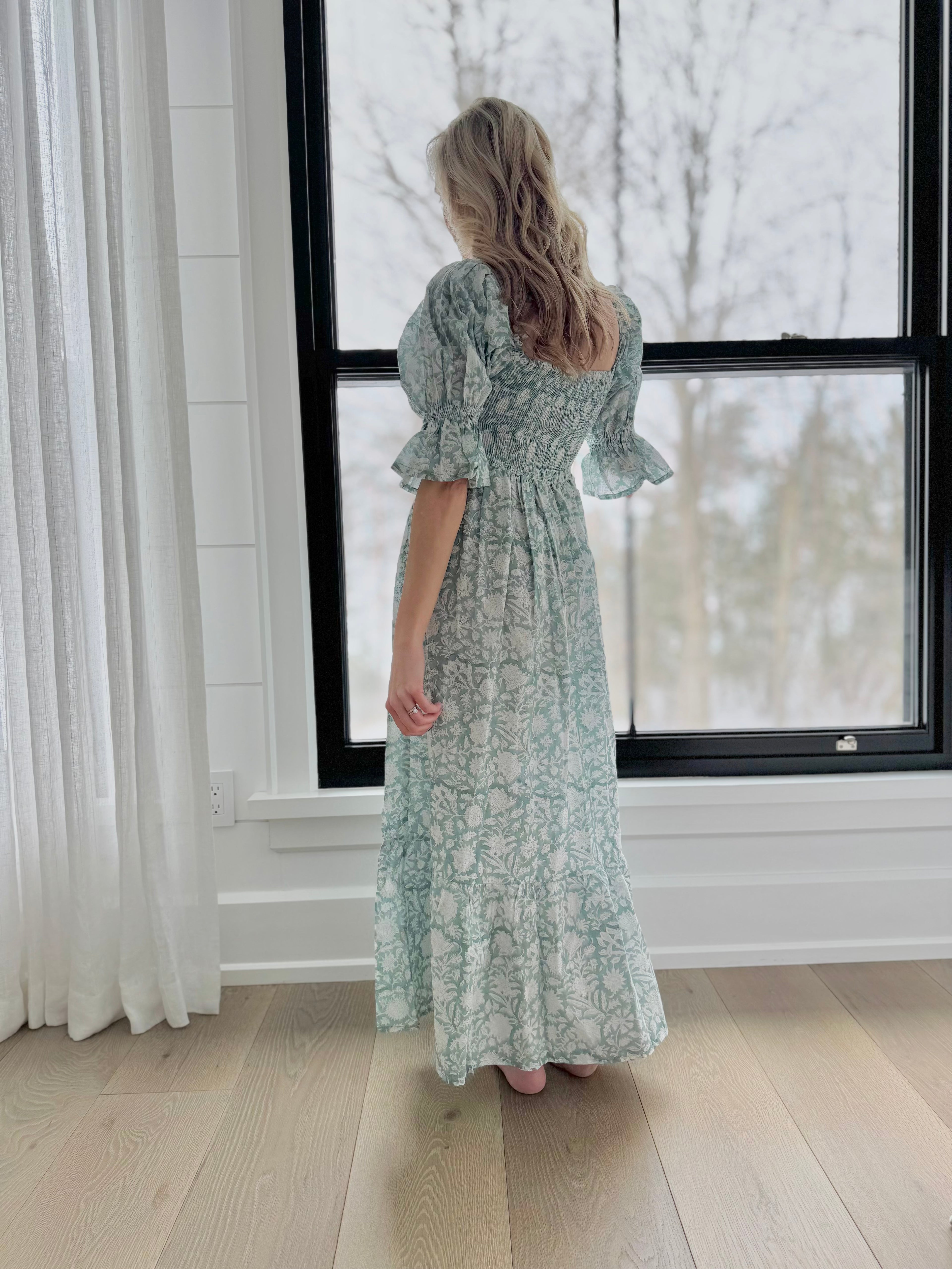 Amalfi Cotton Dress Made in Italy Back