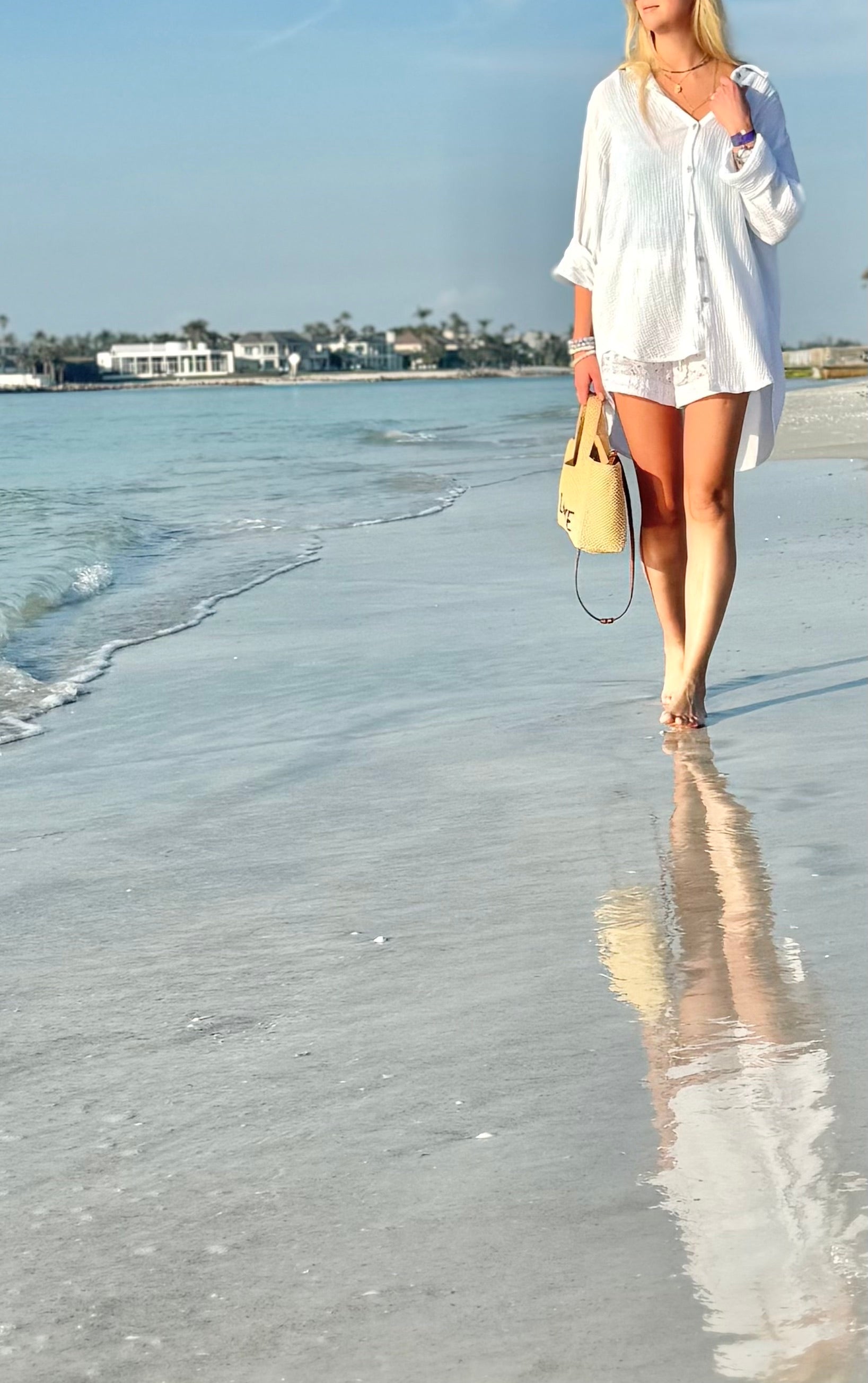 Capri [Gauze Button-Down]