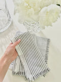 Coastal Fringe Linen Napkins (Set of 4)