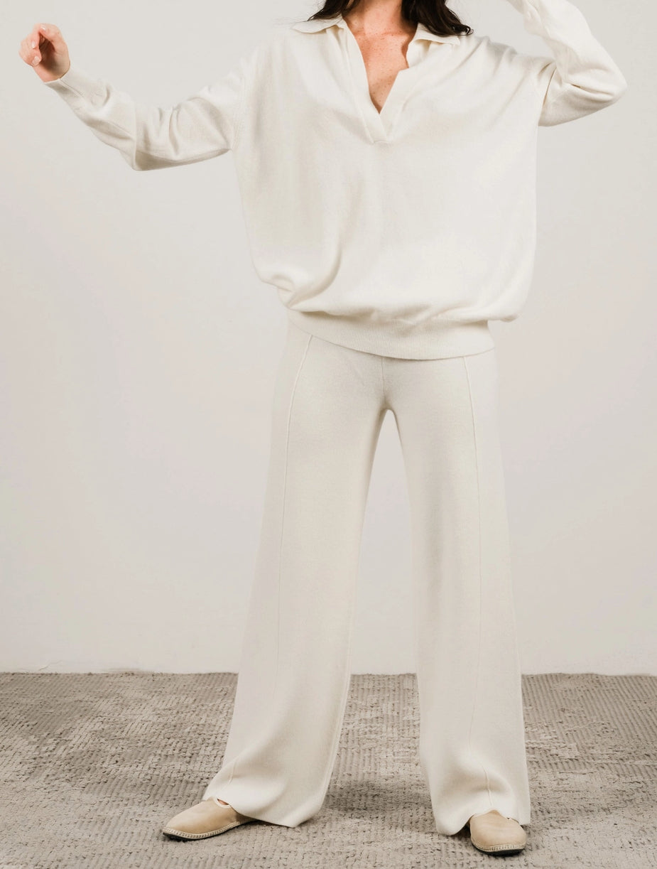 Cashmere-Mix Polo-Knit