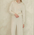 Cashmere-Mix Wide-Leg Trouser