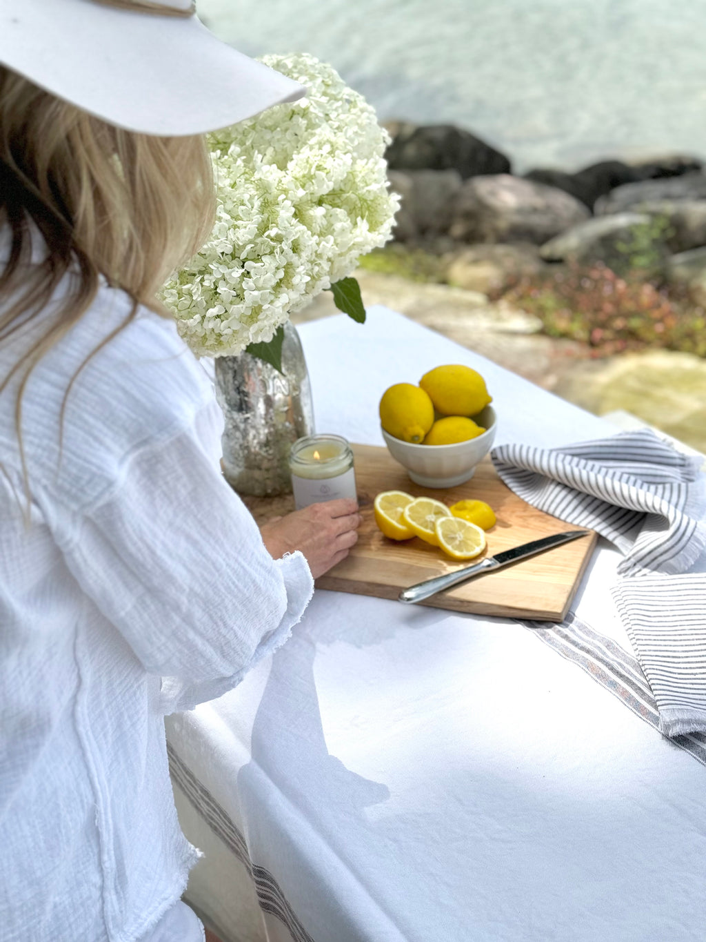Coastal Fringe Linen Napkins (Set of 4)