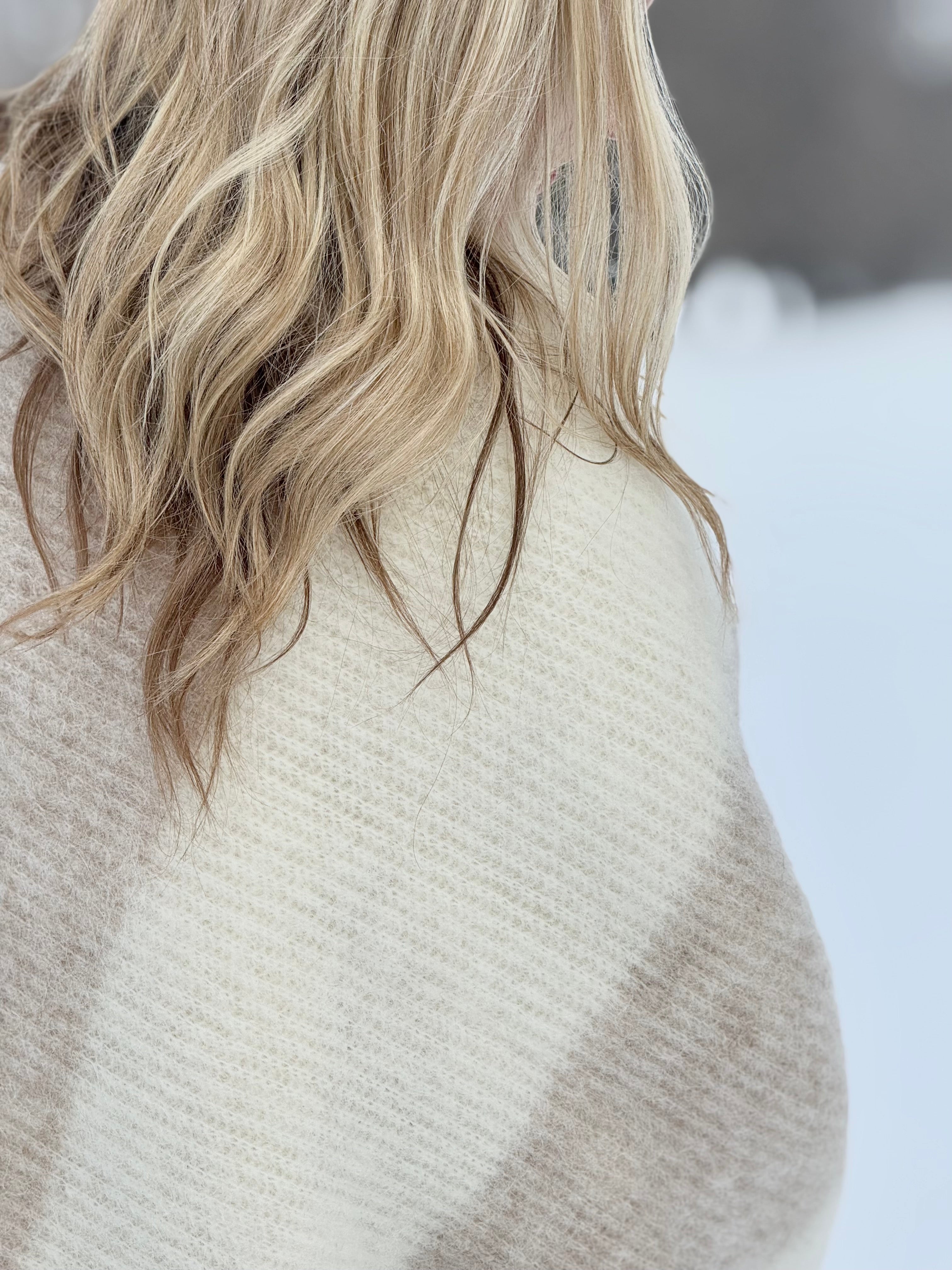 Liv Icelandic Wool Blanket Fawn + Ivory Koxahnn Heim