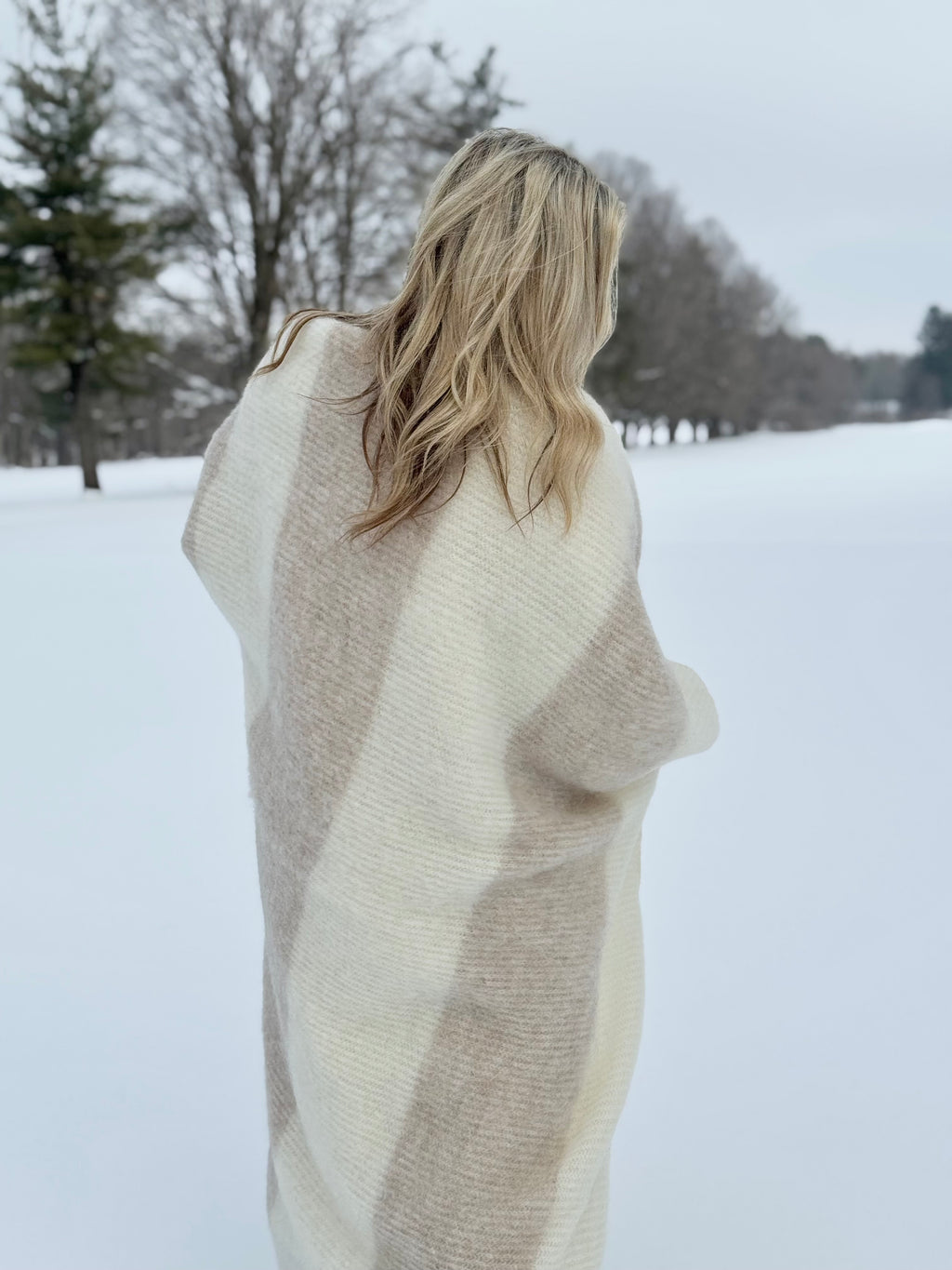 Liv Icelandic Wool Blanket Fawn + Ivory Koxahnn Heim KH